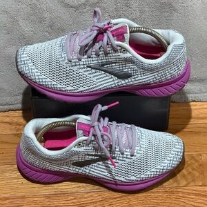 Brooks Revel 3 Women's Low Top Running Walking Sneakers Gray Purple Size US 8 B